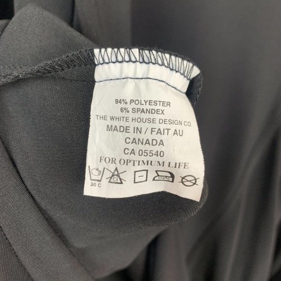 Sympli Size 12 Asymmetrical Hemline Tunic Top Draped Black Long Sleeve V Neck - Picture 10 of 11